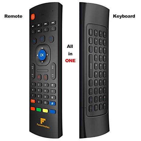 Favormates Air Mouse MX3 Pro ,2.4G Kodi Remote Control ,Mini Wireless Keyboard & infrared Remote Control Learning, Best For Android Smart Tv Box HTPC IPTV PC Pad XBOX Raspberry pi