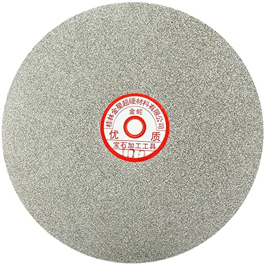 uxcell 200mm 8-inch Grit 100 Diamond Coated Flat Lap Disk Wheel Grinding Sanding Disc