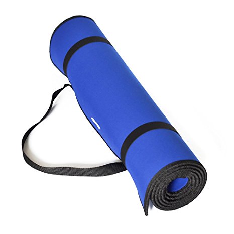 Yoga Mat,JmeGe Yo01 1/3-Inch Non-Slip Exercise Yoga Mat with Edge Belt and Carrying Strap,size 72"X26" Thickness
