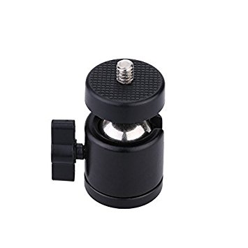 Akak Store 1/4" Swivel Mini Ball Head Screw Tripod Mount for DSLR Camera Camcorder Light Bracket