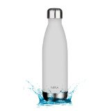 MIRA Insulated Double Wall Vacuum Stainless Steel Water Bottle 17 oz Cola Shaped Gray