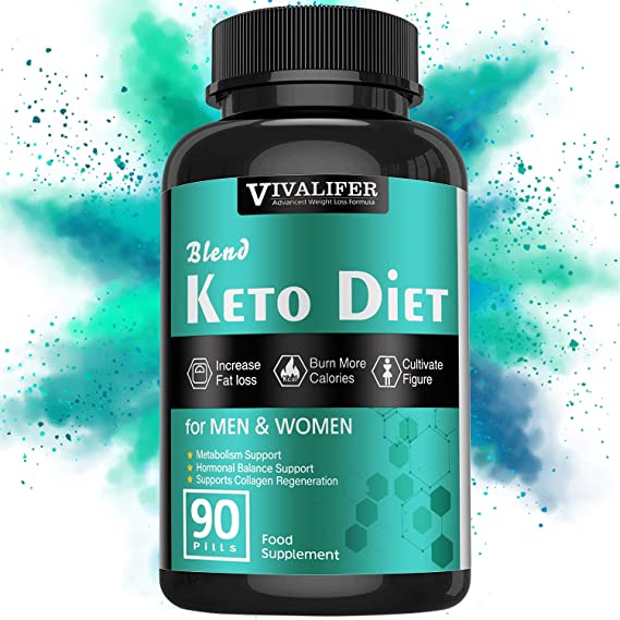 Keto Diet Pills, 90 Pills Fat Burner & Weight Loss Supplement Formula Keto Burn Pills,Women Men Appetite Suppressant ACV Detox Support