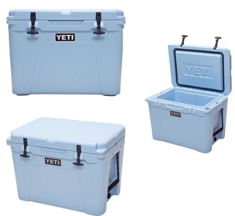 Yeti Tundra 50 Cooler Polyethylene 45.6 Qt 24 In. L X 17-1/2 In. W X 18 In. H Ice Blue