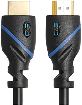 50ft (15.2M) High Speed HDMI Cable Male to Male with Ethernet Black (50 Feet/15.2 Meters) Supports 4K 30Hz, 3D, 1080p and Audio Return CNE71108