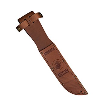 Ka-Bar USMC Leather Sheath, Brown, 7-Inch