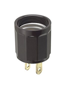 Leviton 007-61-BRN Brown Adapter Outlet To Socket