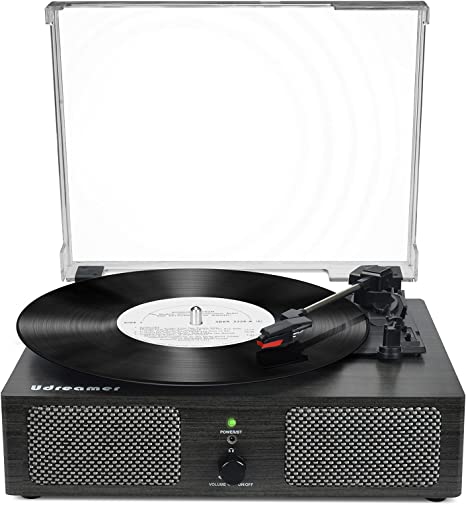 Record Player for Vinyl with Speakers Wireless Turntable for Records Vintage Portable LP Player with USB 3 Speed