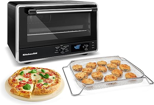 KitchenAid® Digital Countertop Oven with Air Fry & Pizza Stone, KCO128BM, Black Matte