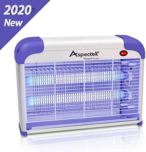 Aspectek Bug Zapper for Home Insect Killer Mosquito, Bug, Fly Traps & Other Pests Killer[2020 Upgraded] - Powerful 2800V Grid 20W Bulbs - Indoor Use Only