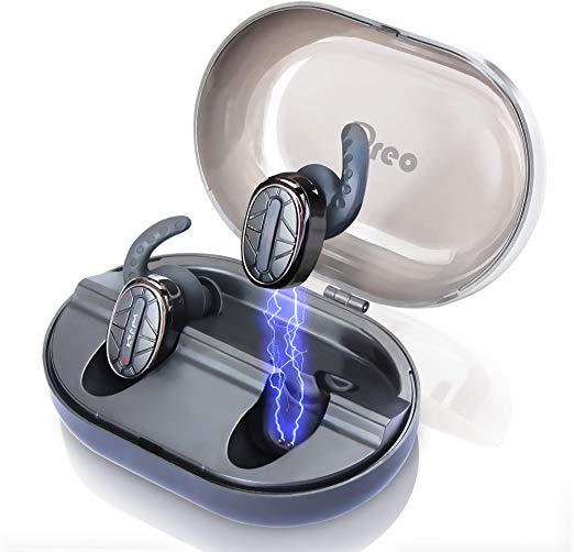 Dreo Wireless Earbuds True Bluetooth Noise Cancelling Earphones TWS Wireless Bluetooth Headphones for iPhone & Android Phones in-Ear with Built-in Mic and Charging Case IPX 5 Waterproof