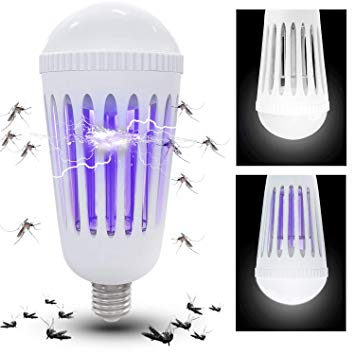 Athemo Bug Zapper Light Bulbs, Mosquito Killer Lamp, UV LED Electronic Insect & Fly Killer for Indoor Outdoor Porch Patio Backyard
