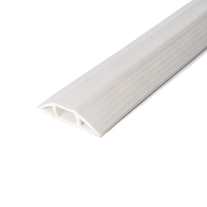 Cable Man 6000-W5C Cord Protector, 5 Feet, Ivory