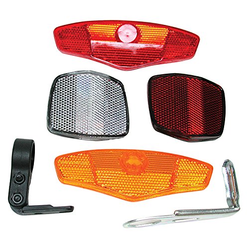 Sunlite 4 Piece Bicycle Reflector Set with Brackets