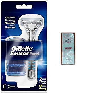 Sensor Excel Razor Handle w/ 1 Refill Blade with FREE Loving Color trial size conditioner