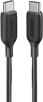 USB C Cable 60W, Anker Powerline III USB-C to USB-C Cable 2.0, USB C Charger Cable for MacBook Pro 2020, iPad Pro 2020, Switch, Galaxy S20 Plus S9 S8 Plus, Pixel, and More (3ft, Black)