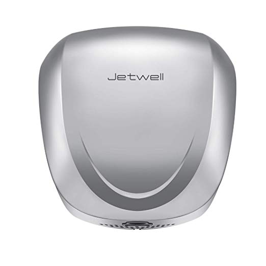 JETWELL High Speed Commercial Automatic Hand Dryer - Heavy Duty Stainless Steel - Warm Wind Hand Blower