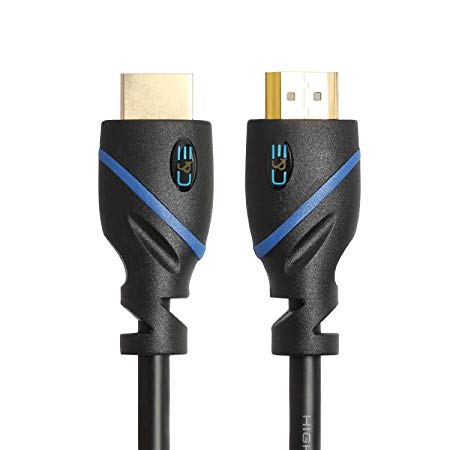 125 FT (38.1 M) High Speed HDMI Cable Male to Male with Ethernet Black (125 Feet/38.1 Meters) Built-in Signal Booster, Supports 4K 30Hz, 3D, 1080p and Audio Return CNE622750