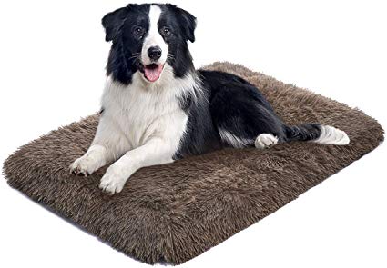SIWA MARY Dog Bed Mat Crate Pad Anti Slip Mattress 30''/36''/42'' Kennel Pad Washable for Large Medium Small Dogs and Cats