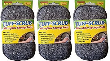 Simoniz Tuff-Scrub Microfiber Sponge Pads,2 Count (Pack of 3)…