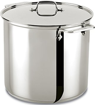 All-Clad 59916 Stainless Steel Dishwasher Safe Stockpot Cookware, 16-Quart, Silver