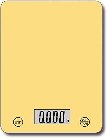 Kabalo 5kg Yellow Digital LCD Electronic Kitchen Cooking Baking Prep Food Preparation Weighing Scales UK