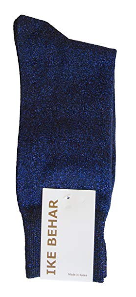 Ike Behar Men's Designer Glitter Dress Socks, Fits Shoe Sizes 7-12