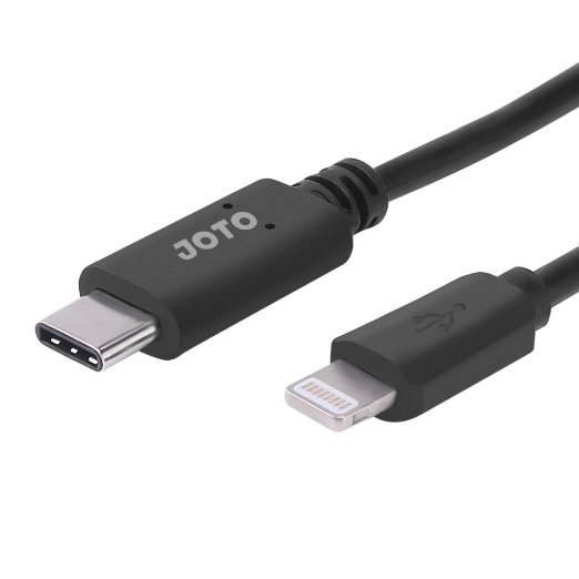 USB 31 Type C to Lightning Cable JOTO USB-C 31 Type-C to Lightning 8-Pin Port Charging Cable Data Cable for iPhone iPad connect to Apple New MacBook Chromebook PixelHP Pavilion Black 33ft1M