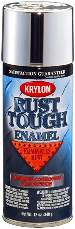 Krylon K09232007 'Rust Tough' Silver Metallic Rust Preventive Enamel - 12 oz. Aerosol