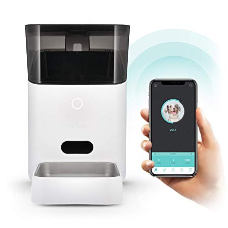 Petnet SmartFeeder (2nd generation) - Automatic Wi-Fi Pet Feeder with Personalized Portions for Cats and Dogs - App for Android, iOS and Works with Amazon Alexa (Renewed)