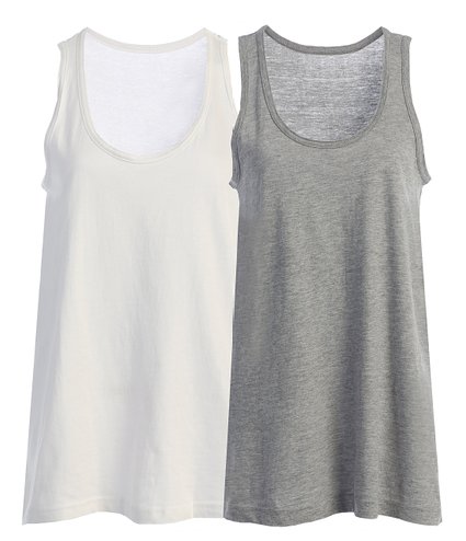Women and Juniors Loose Fit Relaxed Flowy Knit Tank Top with EttelLut Hair Band