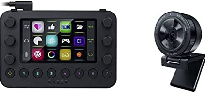 Razer Streamer Bundle: Stream Controller All-In-One Keypad for Streaming Kiyo Pro Full HD 1080p 60FP Webcam