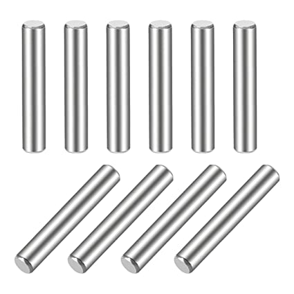 uxcell 5 x 40mm(Approx 13/64") Dowel Pin 304 Stainless Steel Wood Bunk Bed Dowel Pins Shelf Pegs Support Shelves 10Pcs