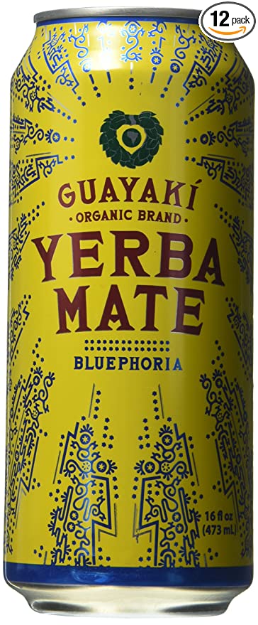 Organic Yerba Mate, Bluephoria, 16 Ounce (Pack of 12)