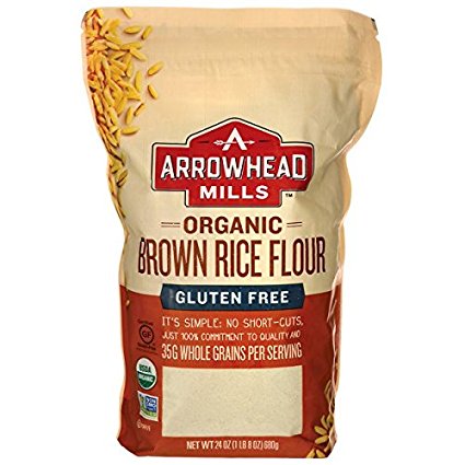 Arrowhead Mills Flour Long Brown Rice Organic, 24 oz
