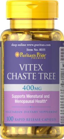 Puritan's Pride Vitex Agnus Castus (Chasteberry) 400 mg-100 Capsules