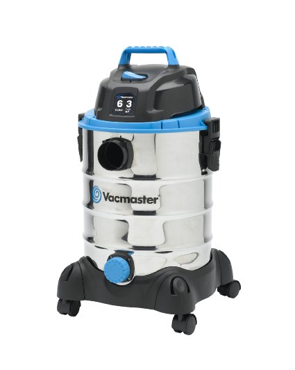 Vacmaster VQ607SFD Stainless Steel WetDry Vacuum 6 gallon 3 Peak HP Motor