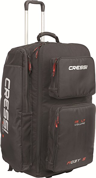 Strong Large Capacity Trolley Bag 115L with Backpack Straps | MOBY 5 by Cressi: quality since 1946