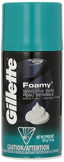 Gillette Foamy Shaving Cream, Sensitive Skin, 11 Ounce