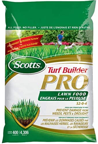 32-0-4 Turf Builder Pro Lawn Fertilizer, Covers 400 Square Meters