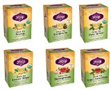Yogi Tea Green Tea 6 Flavor Variety Pack Pack of 6