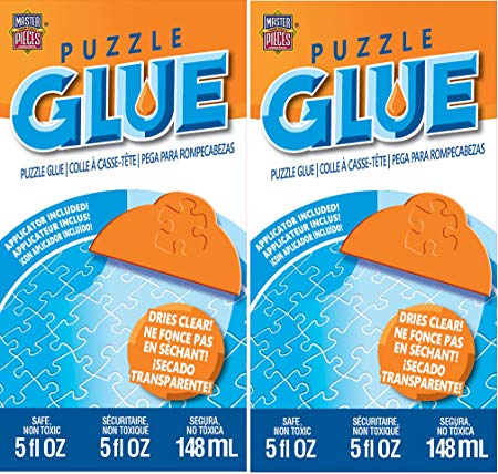 Masterpieces Puzzle Glue 2 Accessory Bundle Pack, 5-Ounce, 2-Pack