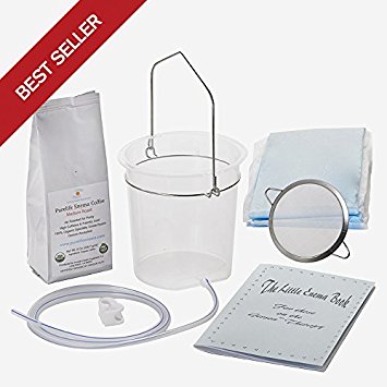 Best Coffee Enema Kit for Gerson Therapy/ Silicone Tubing/ Purelife Enema Coffee & Coffee Enema Strainer