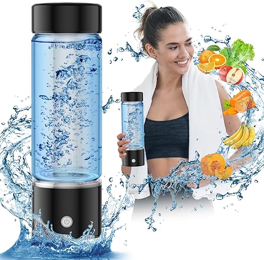 Hydrogen Water Bottle, Hydrogen Water Bottle Generator, 3Min Quick Electrolysis, Water Ionizer Machine Suitable for Office, Travel,Daily Drinking, Gift