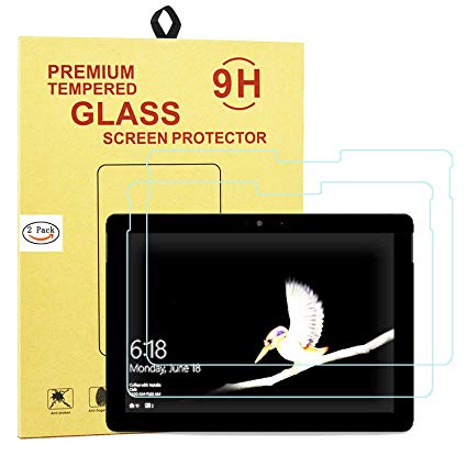 [2 Pack] Surface Go Screen Protector, ACdream Premium HD Clear Tempered Glass Screen Protector for New Microsoft Surface Go 2018 Model