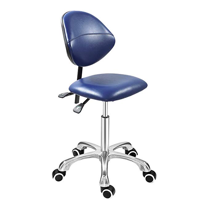 Grace & Grace Professional Office Series Height Adjustable with Ergonomic Tilting Backrest for Drafting,Computer,Studio,Workshop,Classroom, Lab, Counter (Classic, Royal Blue)