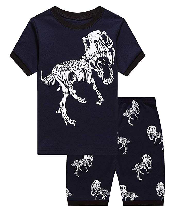 Boys Pajamas Set Kids Short Pjs Sets Baby Summer Cotton Sleepwears