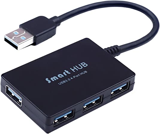 USB Hub, Aessdcan 4-Port Ultra Slim Portable USB 3.0 Hub, Supports Plug and Play, Hot-swap, Compatible for MacBook Air, Mac Mini, iMac Pro, Microsoft Surface