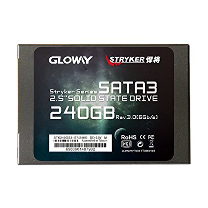 Gloway 240GB SSD Drive SATA III Internal Solid State Drive 3 Years Warranty MLC with Cache