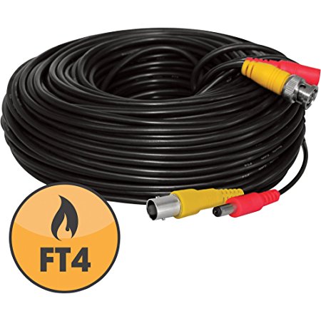 Defender  130ft In-Wall, Fire-Rated UL/FT4 Certified Extension Cable,21009