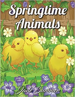 Springtime Animals: An Adult Coloring Book with Adorable Baby Animals, Fun Spring Scenes, and Relaxing Flower Gardens (Coloring Books for Women)